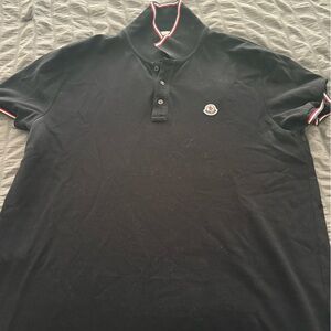Men’s black Moncler polo